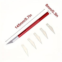 1pc Carving & 6 Blades Set DIY Hand Account Paper Cuttings