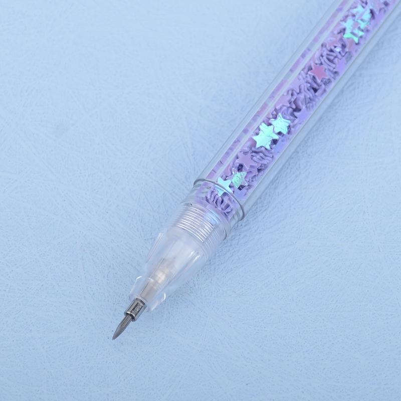 Pen Shaped Stainless Steel Paper Cutter Pink Purple
