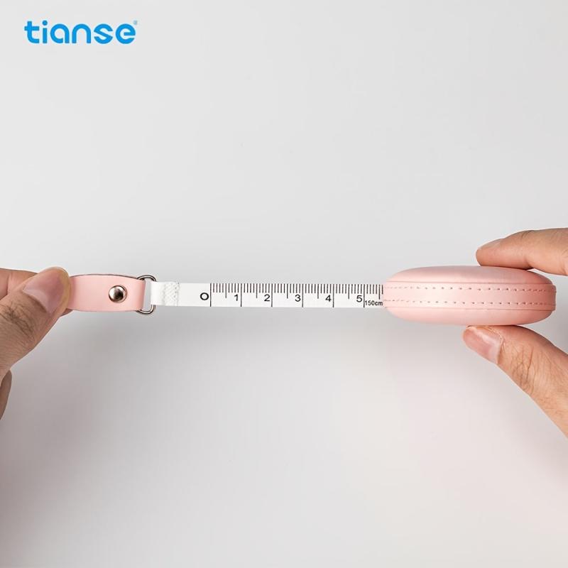 TIANSE Soft Round Tape Measure 60 Inch Retractable Inch Tape for Sewing