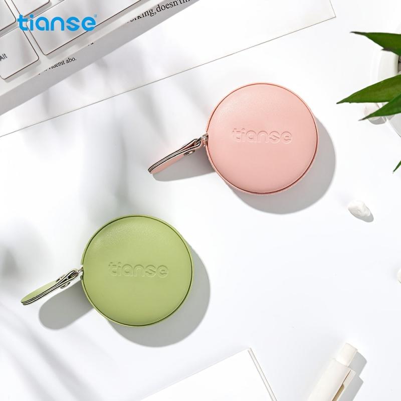 TIANSE Soft Round Tape Measure 60 Inch Retractable Inch Tape for Sewing