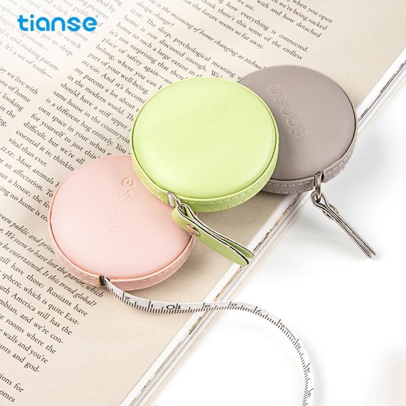 TIANSE Soft Round Tape Measure 60 Inch Retractable Inch Tape for Sewing