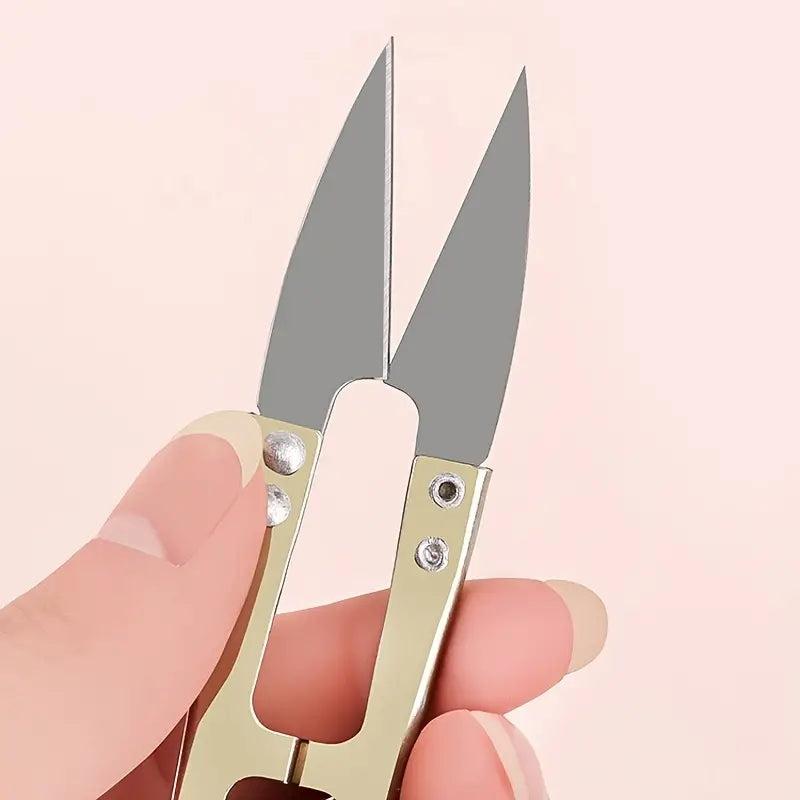 U-Shaped Embroidery Scissors for Thread Cutting