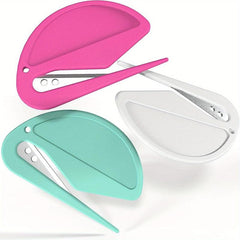 3 Pack Desktop Letter Openers - Sharp and Efficient - Assorted Colors