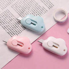 Cloud Mini Portable Paper Cutter Pink Set