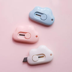 Cloud Mini Portable Paper Cutter Pink Set