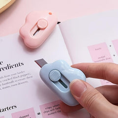 Cloud Mini Portable Paper Cutter Pink Set