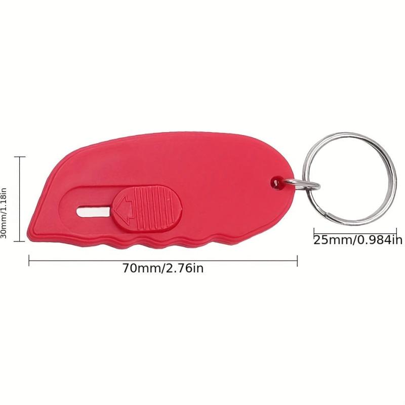 Portable Mini Keychain Box Cutter Retractable Blade Pocket Utility
