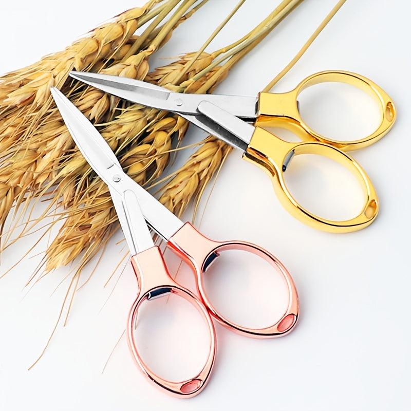 Mini Folding Scissors Stainless Steel Keychain Camping Fishing Scissor