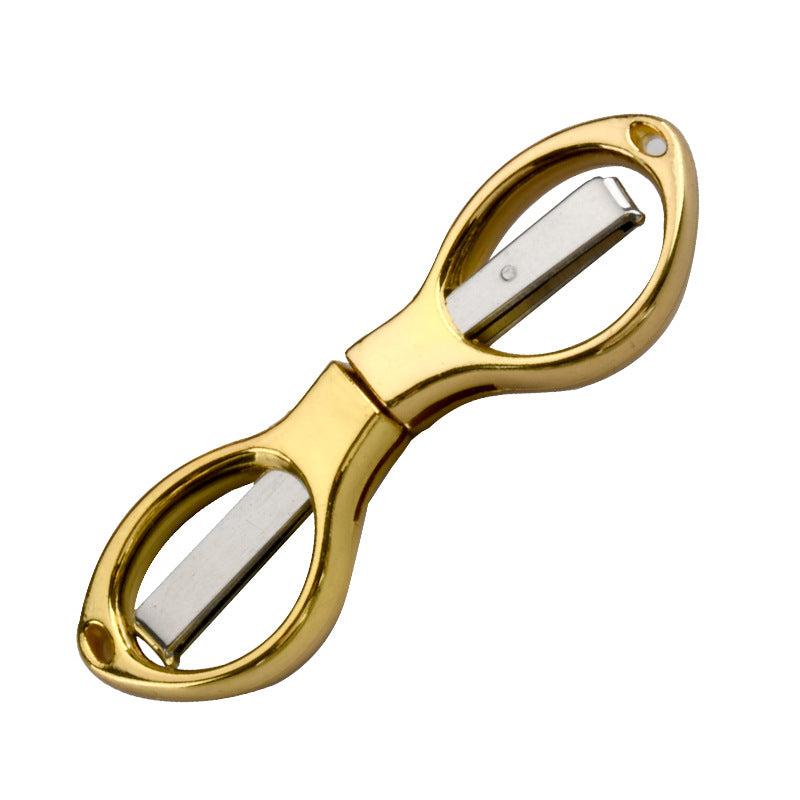 Mini Folding Scissors Stainless Steel Keychain Camping Fishing Scissor