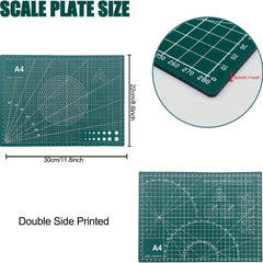 28pc Craft Cutting Stencil Set with A4 Double Sided Mat