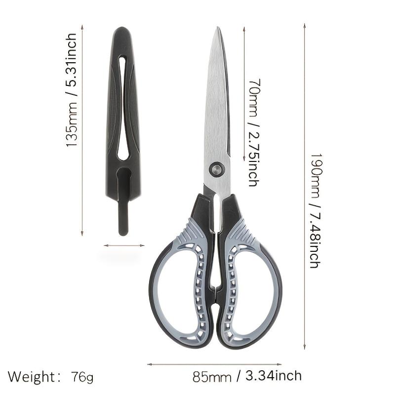 TANSUNG 8 Inch Tailor Scissors Heavy Duty Stainless Steel Blade Fabric Shears