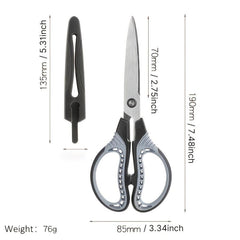 TANSUNG 8 Inch Tailor Scissors Heavy Duty Stainless Steel Blade Fabric Shears