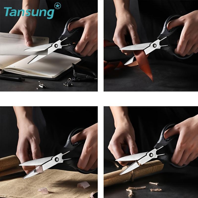 TANSUNG 8 Inch Tailor Scissors Heavy Duty Stainless Steel Blade Fabric Shears