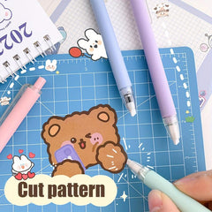 Ceramic Safety Engraver Pen Push Type Small Fresh Manual Journal God Tool