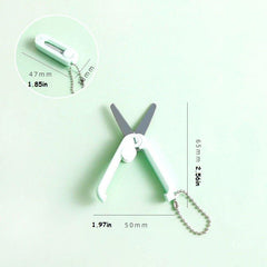 Portable Mini Scissors Retractable Folding Multifunctional