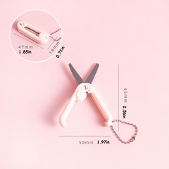 Portable Mini Scissors Retractable Folding Multifunctional