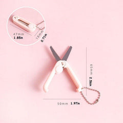Portable Mini Scissors Retractable Folding Multifunctional