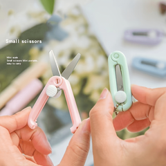 Portable Mini Scissors Retractable Folding Multifunctional