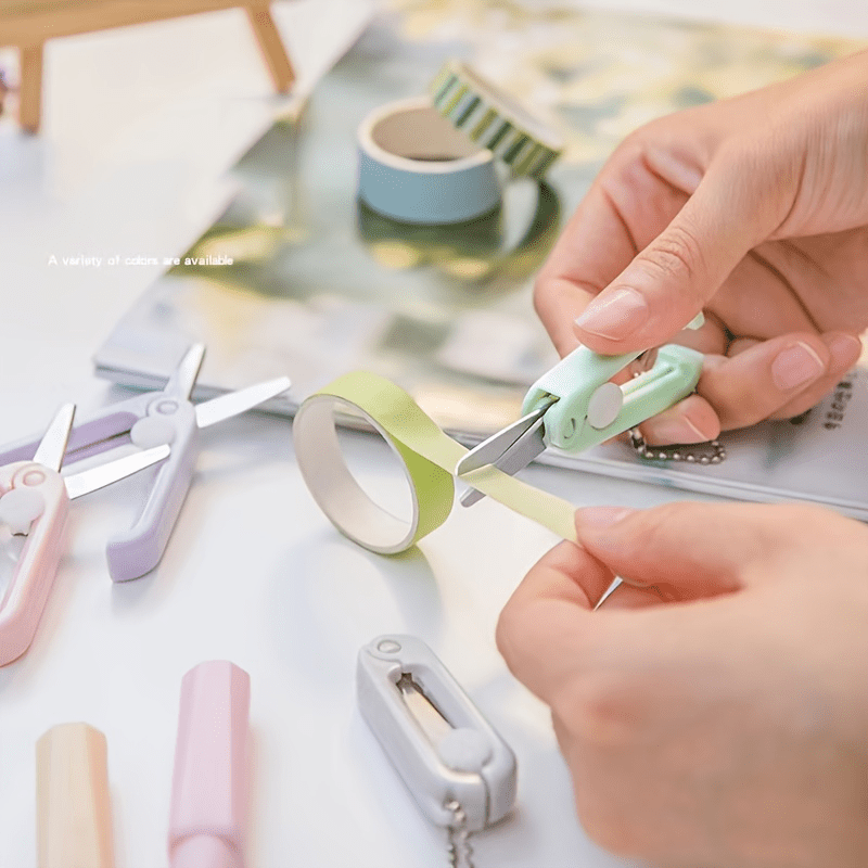 Portable Mini Scissors Retractable Folding Multifunctional