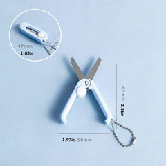 Portable Mini Scissors Retractable Folding Multifunctional