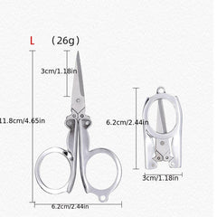 Mini Folding Stainless Steel Pocket Scissors for Travel