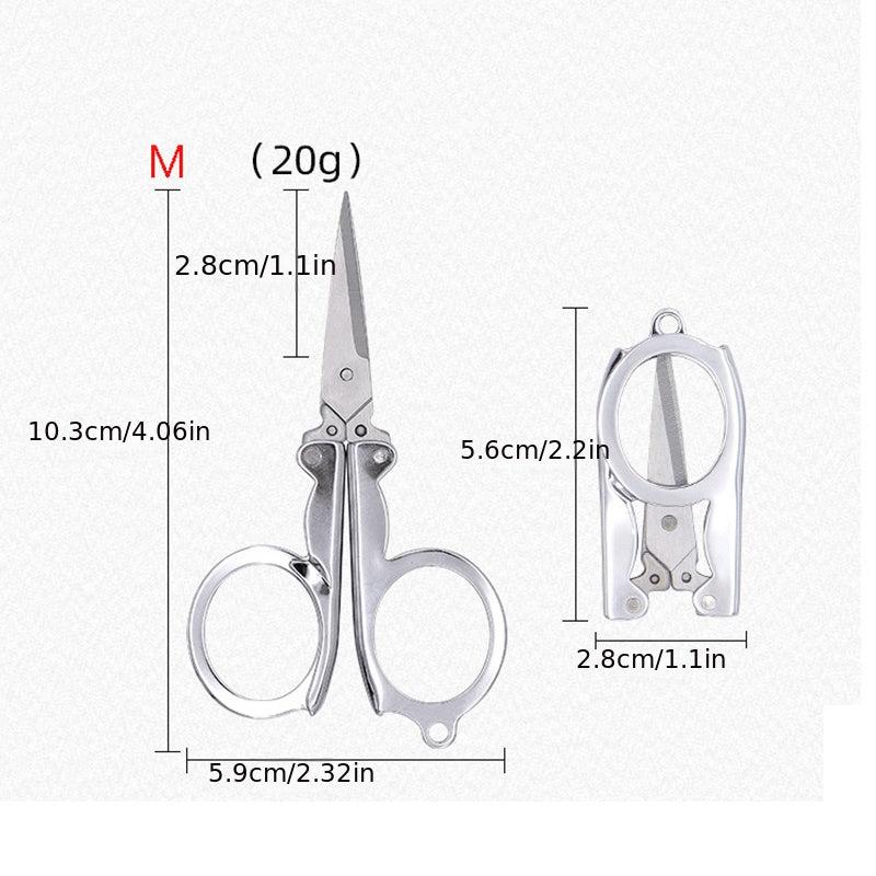 Mini Folding Stainless Steel Pocket Scissors for Travel