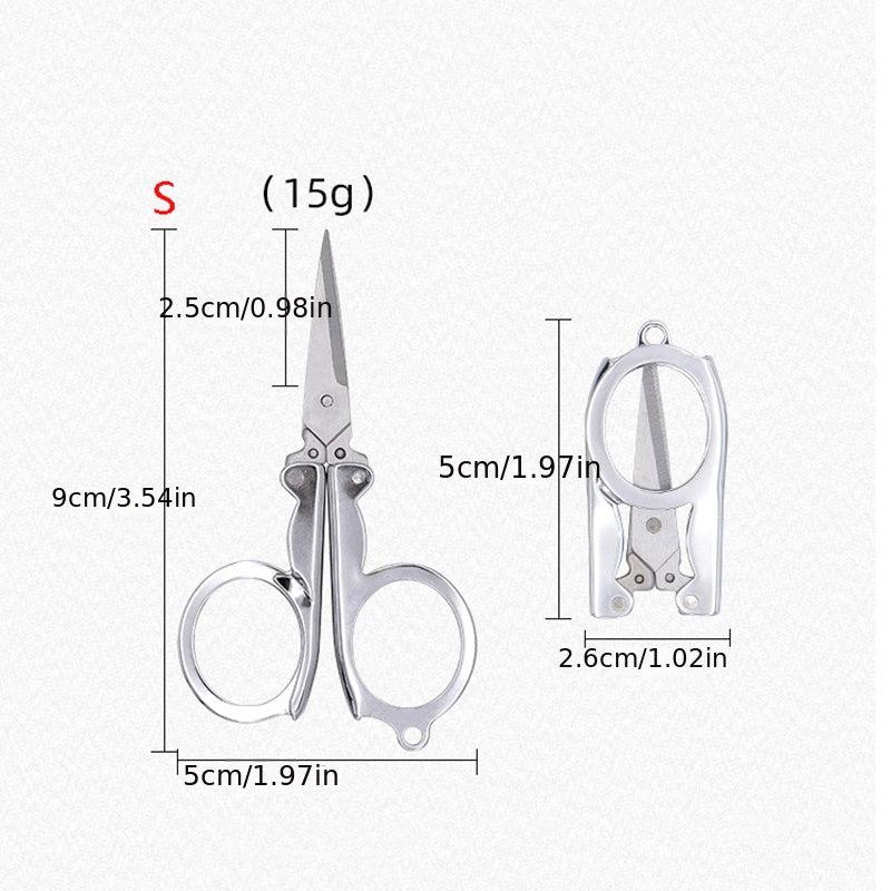 Mini Folding Stainless Steel Pocket Scissors for Travel