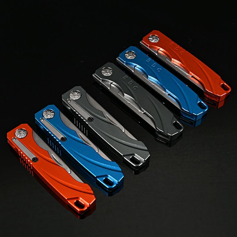 Mini Folding Paper Art Carving Keychain Portable Box Opening