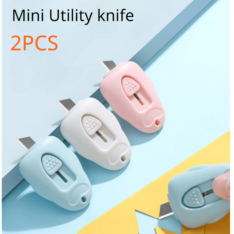 2pcs Japanese Cartoon Mini Utility Portable Paper Cutting Tool