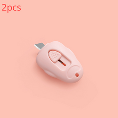 2pcs Japanese Cartoon Mini Utility Portable Paper Cutting Tool