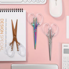 Colorful Grinding Office Scissors Anti Slip & Wear Resistant