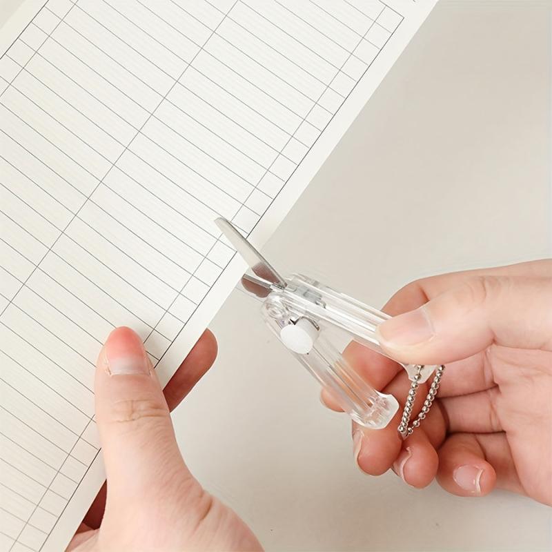 1pc DIY Hand Scissors Folding Small Safety Stainless Steel Scissors