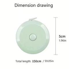 2pcs Tape Measure for Body Fabric Sewing Tailor Cloth Knitting