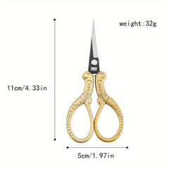 Vintage Cross Embroidery Scissors for Teabag Stitching