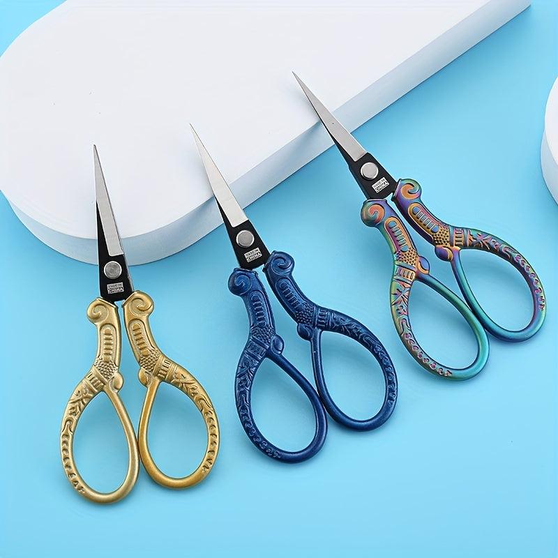 Vintage Cross Embroidery Scissors for Teabag Stitching