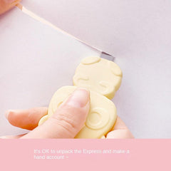 Colorful Mini Bear Portable Art Manual Retractable Paper Cutter