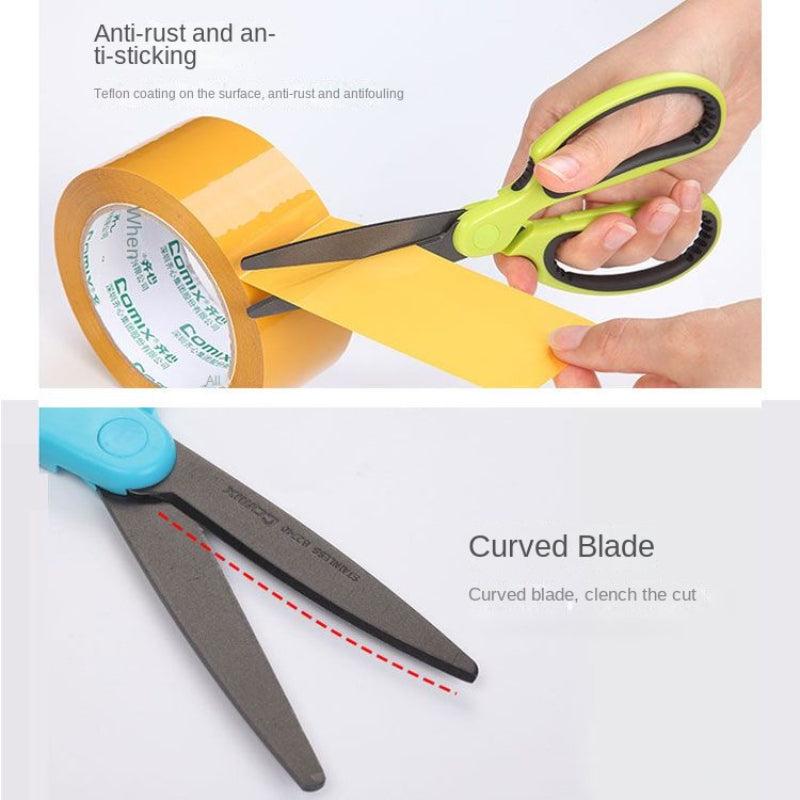 Comix Teflon Coated Scissors for Home Office DIY Papercutting
