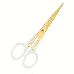 Golden Acrylic Transparent Electroplated Scissors for Office, School, and DIY