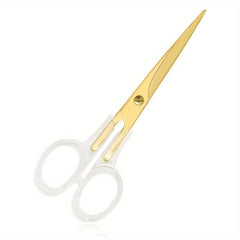Golden Acrylic Transparent Electroplated Scissors for Office, School, and DIY