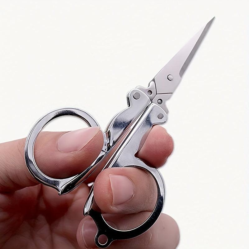 Stainless Steel Folding Small Scissors Travel Scissors Sewing Scissors