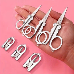 Stainless Steel Folding Small Scissors Travel Scissors Sewing Scissors