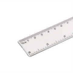 Transparent Ruler for Office and Learning 156mm x 30mm