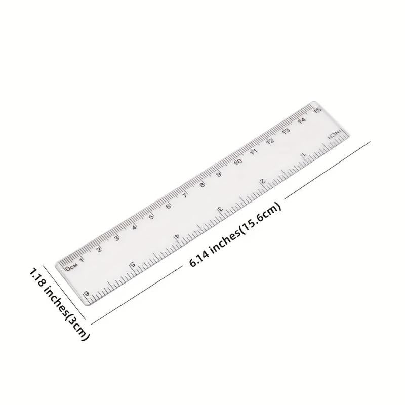 Transparent Ruler for Office and Learning 156mm x 30mm