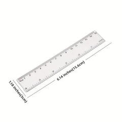 Transparent Ruler for Office and Learning 156mm x 30mm
