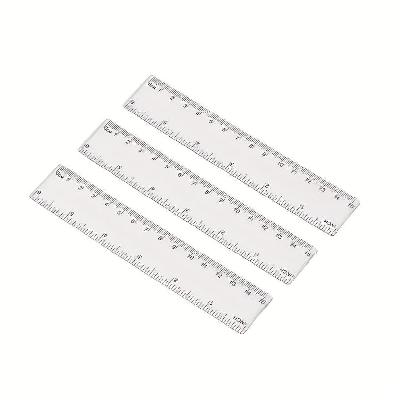 Transparent Ruler for Office and Learning 156mm x 30mm