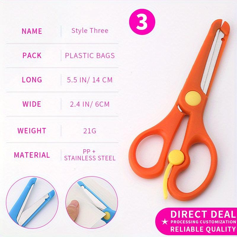 Student Spring Scissors Safety Cartoon Scissors