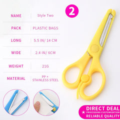 Student Spring Scissors Safety Cartoon Scissors