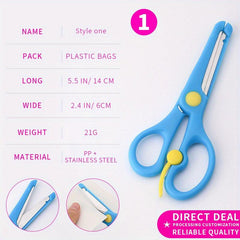 Student Spring Scissors Safety Cartoon Scissors