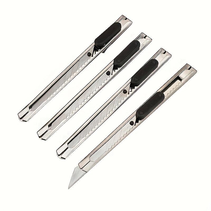 2pcs Stainless Steel Portable Office Supplies Metal Paper Student Stationery