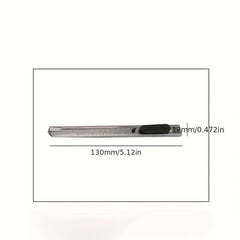 2pcs Stainless Steel Portable Office Supplies Metal Paper Student Stationery
